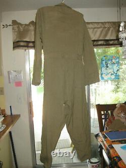 Vintage WWII Type A-4 Air Force US Army P-38 Pilot Flight Suit Size 40 1930s