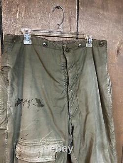 Vintage WWII Type A-9 US Army Air Force Bomber Crew Flight Pants Size 42 / WW2