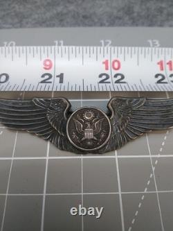 Vintage WWII USAAF Army Air Crew Wings Sterling Silver