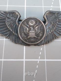 Vintage WWII USAAF Army Air Crew Wings Sterling Silver