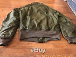 Vintage WWII USAAF B-15 Flight Jacket Size 38 Bomber Army Air Force