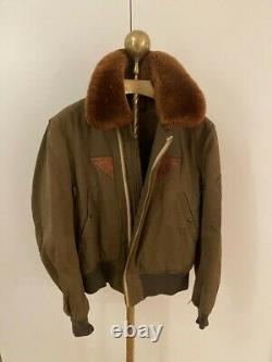 Vintage WWII USAAF US ARMY AIR FORCE Type B-15A Size 42 Flight Bomber Jacket