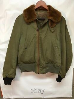 Vintage WWII USAAF US ARMY AIR FORCE Type B-15 Flight Flying Bomber Jacket