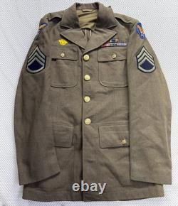 Vintage WWII USAF Tunic Jacket & Pants Uniform WW2 Army 12th Air Force 34 L