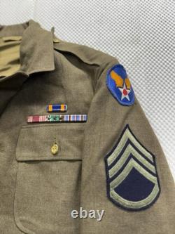 Vintage WWII USAF Tunic Jacket & Pants Uniform WW2 Army 12th Air Force 34 L