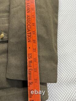 Vintage WWII USAF Tunic Jacket & Pants Uniform WW2 Army 12th Air Force 34 L