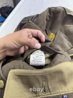 Vintage WWII USAF Tunic Jacket & Pants Uniform WW2 Army 12th Air Force 34 L