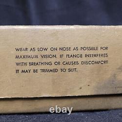 Vintage WWII US ARMY AIR FORCES TYPE B-8 FLYING GOGGLES BOXED Polaroid Corp