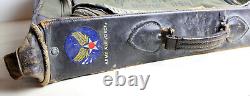 Vintage WWII US ARMY AIR FORCE B-4 Flyers Bag HINSON MFG Military Pilot Garment