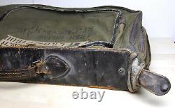 Vintage WWII US ARMY AIR FORCE B-4 Flyers Bag HINSON MFG Military Pilot Garment