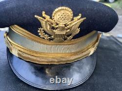 Vintage WWII US Army Air Corps Air Force Flight Officer Uniform Dress Cap