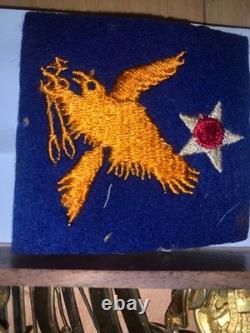 Vintage WWII US Army Air Corps Cadet Visor Cap Badges