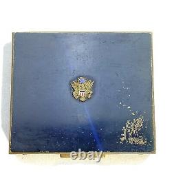 Vintage WWII US Army Air Corps Enameled Souvenir Powder Compact