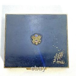Vintage WWII US Army Air Corps Enameled Souvenir Powder Compact