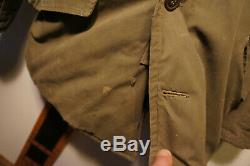 Vintage WWII US Army Air Force B-9 PARKA Vtg Cold Weather Jacket Military o52