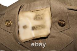 Vintage WWII US Army Air Force Jacket Olive Drab Wool Uniform Coat Staff Sgt Vintage WWII US Army Air Force Jacket Olive Drab Wool Uniform Coat Staff Sgt