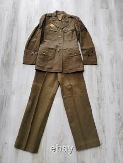 Vintage WWII US Army Air Force Jacket Pants Wool Uniform Small Extra Small