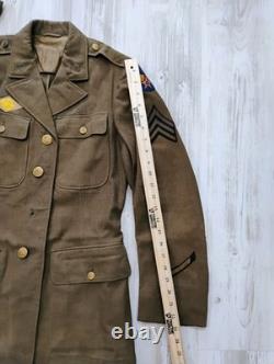 Vintage WWII US Army Air Force Jacket Pants Wool Uniform Small Extra Small
