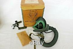 Vintage WWII US Army Air Force TYPE A-14 Oxygen Mask With Original Box