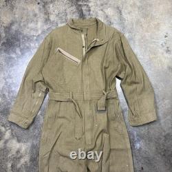 Vintage WWII US Army Air Force Type A-4 Flight Suit Brown green Coveralls