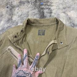 Vintage WWII US Army Air Force Type A-4 Flight Suit Brown green Coveralls