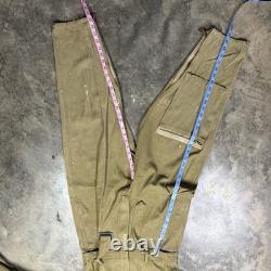 Vintage WWII US Army Air Force Type A-4 Flight Suit Brown green Coveralls