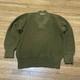 Vintage WWII US Army Air Forces A-1 mechanics V-neck wool sweater in green