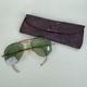 Vintage WWII US Army Air Forces Aviator Sunglesses Gold AN-6531 Pilots Case RARE