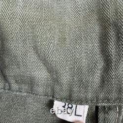 Vintage WWII US Army Air Forces HBT Flight/Mechanic Jumpsuit 38L Coveralls 32x32