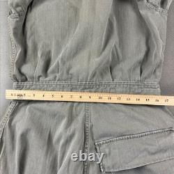 Vintage WWII US Army Air Forces HBT Flight/Mechanic Jumpsuit 38L Coveralls 32x32