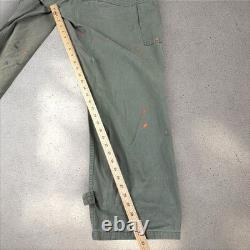 Vintage WWII US Army Air Forces HBT Flight/Mechanic Jumpsuit 38L Coveralls 32x32