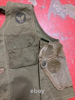 Vintage WWII US Army Air Forces TYPE C-1 Emergency Sustenance Vest with Holster