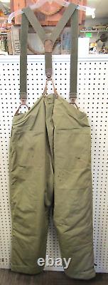 Vintage WWII US Army Air Forces Type B-2 Trousers Lined withSuspenders Medium Rare