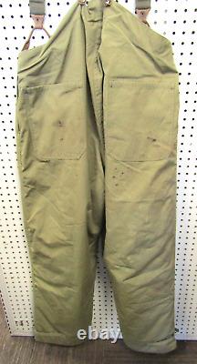 Vintage WWII US Army Air Forces Type B-2 Trousers Lined withSuspenders Medium Rare