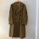Vintage WWII US Army Air Forces Wool Overcoat Trench Coat Sgt Military Jacket