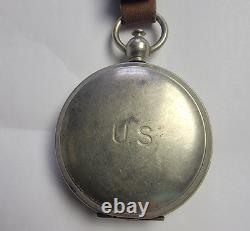 Vintage WWII US Wittnauer Compass Pocket Watch Type US Army Air Forces Military