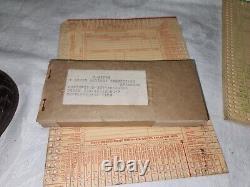 Vintage WWII U. S. Army Air Forces Duty and Assignment Cards and Filing Cabinet
