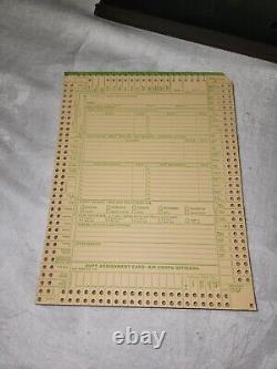 Vintage WWII U. S. Army Air Forces Duty and Assignment Cards and Filing Cabinet