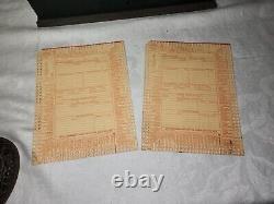 Vintage WWII U. S. Army Air Forces Duty and Assignment Cards and Filing Cabinet