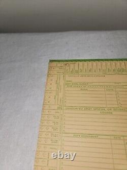 Vintage WWII U. S. Army Air Forces Duty and Assignment Cards and Filing Cabinet