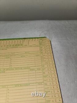 Vintage WWII U. S. Army Air Forces Duty and Assignment Cards and Filing Cabinet
