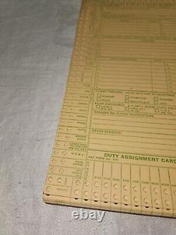 Vintage WWII U. S. Army Air Forces Duty and Assignment Cards and Filing Cabinet