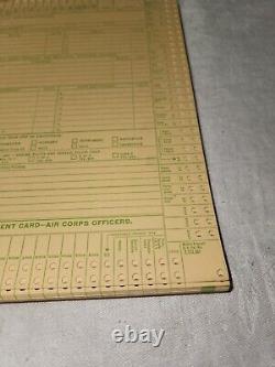 Vintage WWII U. S. Army Air Forces Duty and Assignment Cards and Filing Cabinet
