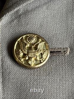 Vintage WWII U. S. Army Air Forces Uniform Jacket with Pins Patches Dog Tags Photo