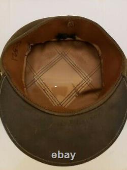 Vintage WWII U. S. Army Officers Air Corps Air Force Named Crusher Cap Dated 1942
