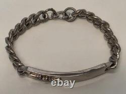 Vintage WWII U. S. Pilot Army Air Corps Air Force Silver ID Bracelet Sweetheart