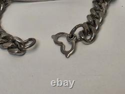Vintage WWII U. S. Pilot Army Air Corps Air Force Silver ID Bracelet Sweetheart
