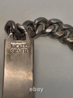Vintage WWII U. S. Pilot Army Air Corps Air Force Silver ID Bracelet Sweetheart
