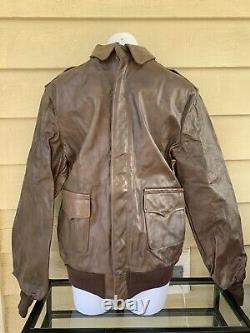 Vintage WWII Willis & Geiger Air Force U. S. Army-Issued Leather Jacket, Size 40L