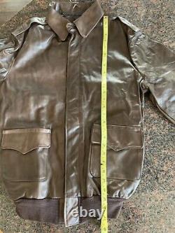 Vintage WWII Willis & Geiger Air Force U. S. Army-Issued Leather Jacket, Size 40L